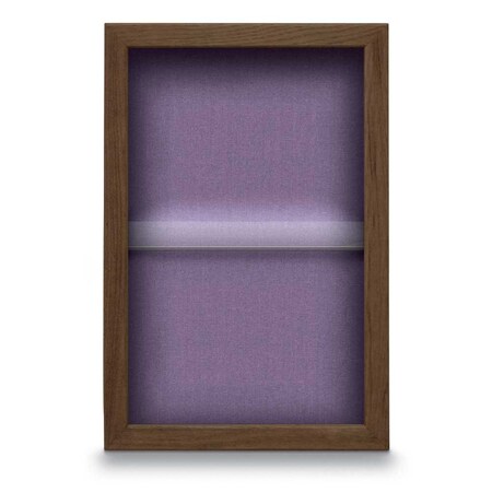 United Visual Products Indoor Enclosed Combo Board, 48"x36", Blk Frame/Blk Porc & Medium Grey UVCB4836B-BLKPORC-MEDGRY
